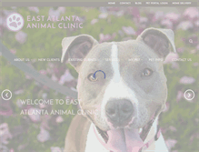Tablet Screenshot of eastatlantaanimalclinic.com